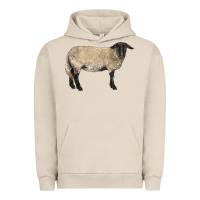 Pigment French Oak Suffolk Sheep Urban Hoodie - LillyAllenDesigns