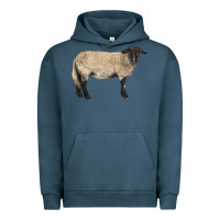 Pigment Midnight Navy Suffolk Sheep Urban Hoodie - LillyAllenDesigns