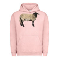 Pigment Salmon Suffolk Sheep Urban Hoodie - LillyAllenDesigns