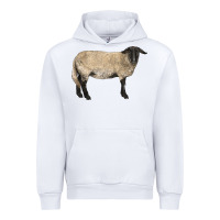 White Suffolk Sheep Urban Hoodie - LillyAllenDesigns