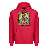 Cardinal lady of guadalupe portrait Premium Hoodie - BarkalooDesign