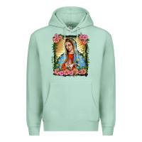 Seafoam lady of guadalupe portrait Premium Hoodie - BarkalooDesign