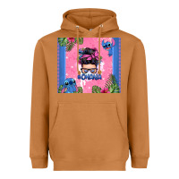 Meerkat ohana stitch messy bun Heavyweight Hoodie - Zillion Design Studio