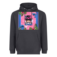 Smoke ohana stitch messy bun Heavyweight Hoodie - Zillion Design Studio