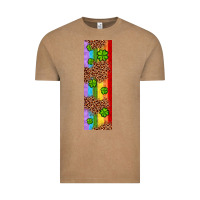 Vintage Coffee St. Patrick's Day Western Shamrock Leopard Rainbow Vintage Tee - Artiststas
