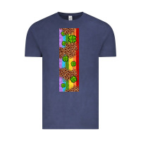 Vintage Denim St. Patrick's Day Western Shamrock Leopard Rainbow Vintage Tee - Artiststas