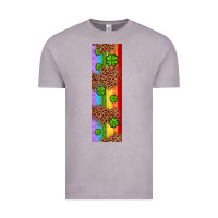 Vintage Zinc St. Patrick's Day Western Shamrock Leopard Rainbow Vintage Tee - Artiststas