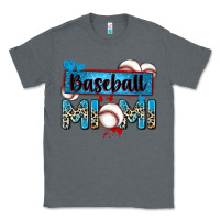 Charcoal Heather baseball mimi with leopard Classic Tee - Zillion Design Studio