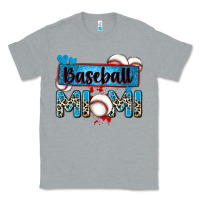 Heather Grey baseball mimi with leopard Classic Tee - Zillion Design Studio