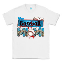 White baseball mimi with leopard Classic Tee - Zillion Design Studio