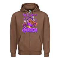 Chestnut fight like a queen lupus awareness afro girl sneak Zipper Hoodie - RanaPortraitStore