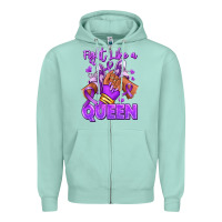 Seafoam fight like a queen lupus awareness afro girl sneak Zipper Hoodie - RanaPortraitStore