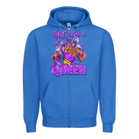 True Royal fight like a queen lupus awareness afro girl sneak Zipper Hoodie - RanaPortraitStore