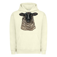 Pigment Pistachio Suffolk Sheep Head Urban Hoodie - LillyAllenDesigns