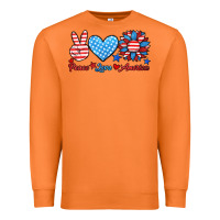 Carrot peace love america Premium Sweatshirt - HRA Design Shop