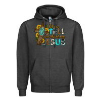 Charcoal Heather let me tell you about my jesus western Zipper Hoodie - texasbilliewilder