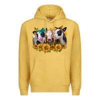 Antique Gold sunflower heifers Premium Hoodie - Jasminsmagicworld