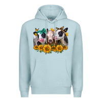 Blue Mist sunflower heifers Premium Hoodie - Jasminsmagicworld