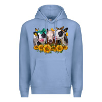 Colony Blue sunflower heifers Premium Hoodie - Jasminsmagicworld