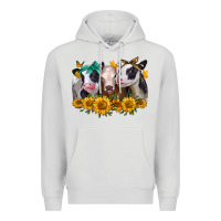 Dove Grey sunflower heifers Premium Hoodie - Jasminsmagicworld