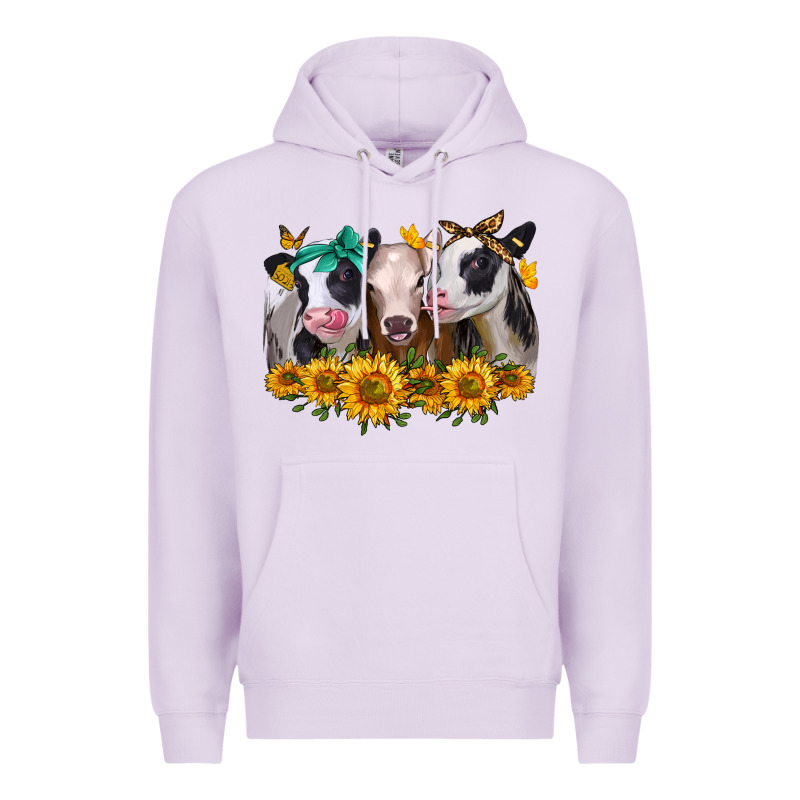 Sunflower Heifers Premium Hoodie by Jasminsmagicworld | Teevron