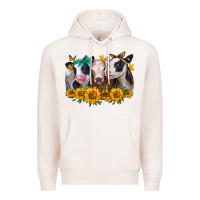 Pale Pink sunflower heifers Premium Hoodie - Jasminsmagicworld