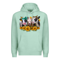 Seafoam sunflower heifers Premium Hoodie - Jasminsmagicworld