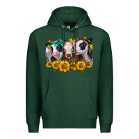 Sports Green sunflower heifers Premium Hoodie - Jasminsmagicworld