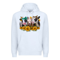White sunflower heifers Premium Hoodie - Jasminsmagicworld