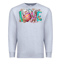 Heather Grey love easter day nurse Premium Sweatshirt - RacoonDesign