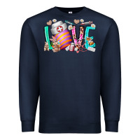 Navy love easter day nurse Premium Sweatshirt - RacoonDesign