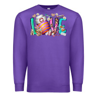 Purple love easter day nurse Premium Sweatshirt - RacoonDesign