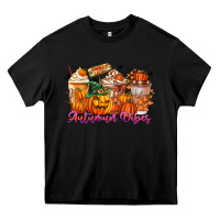 Black Thanks A Latte Autumn Vibes Heavy Core Tee - CowhideDigitalArt