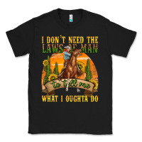 Black western rodeo Classic Tee - texasbilliewilder