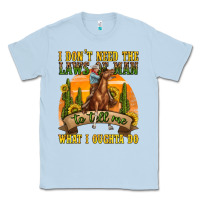 Dusty Blue western rodeo Classic Tee - texasbilliewilder