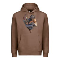 Chestnut Sloth Premium Hoodie - LillyAllenDesigns