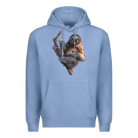 Colony Blue Sloth Premium Hoodie - LillyAllenDesigns