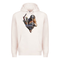 Pale Pink Sloth Premium Hoodie - LillyAllenDesigns