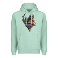 Seafoam Sloth Premium Hoodie - LillyAllenDesigns