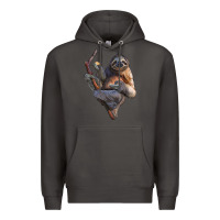 Smoke Sloth Premium Hoodie - LillyAllenDesigns