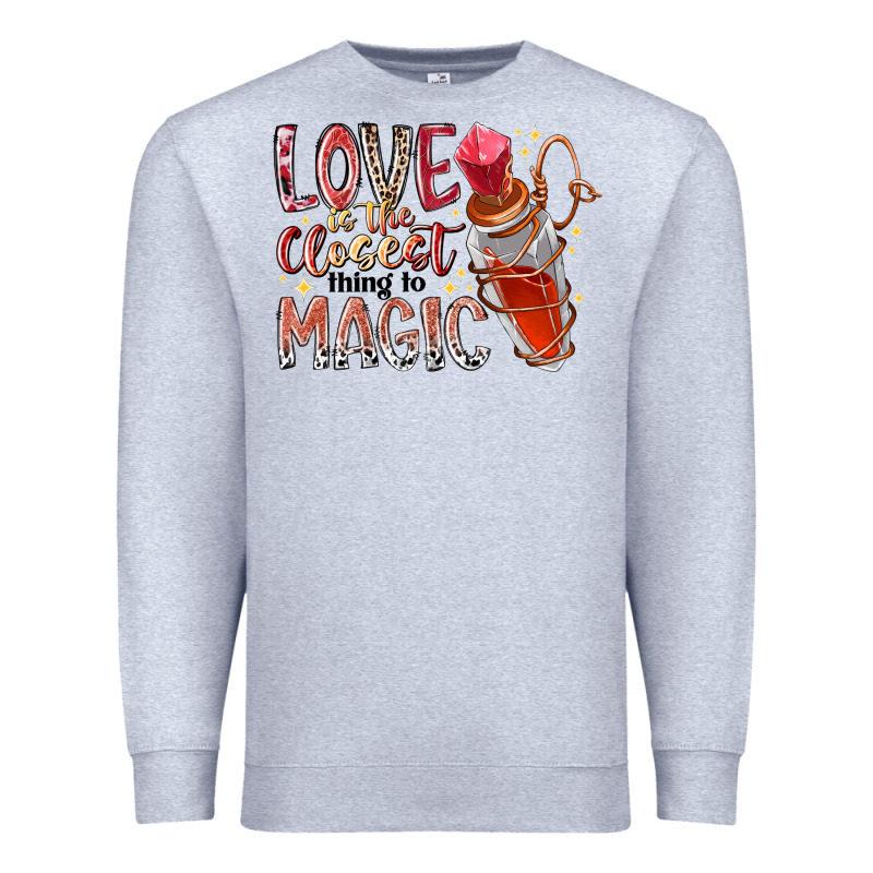 Love Is The Closet Thing To Magic Premium Sweatshirt by RacoonDesign | Teevron