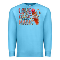 Ocean Blue love is the closet thing to magic Premium Sweatshirt - RacoonDesign