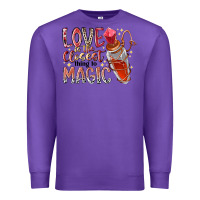 Purple love is the closet thing to magic Premium Sweatshirt - RacoonDesign