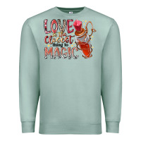 Seafoam love is the closet thing to magic Premium Sweatshirt - RacoonDesign