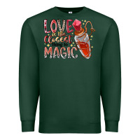 Sports Green love is the closet thing to magic Premium Sweatshirt - RacoonDesign
