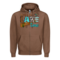 Chestnut living on lake time Zipper Hoodie - texasbilliewilder
