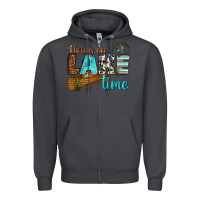 Smoke living on lake time Zipper Hoodie - texasbilliewilder