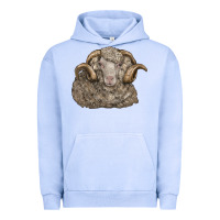 Pigment Grape Ice merino wool sheep head Urban Hoodie - LillyAllenDesigns