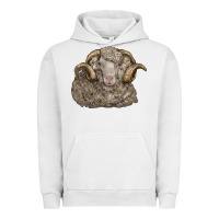 Pigment Lunar Rock merino wool sheep head Urban Hoodie - LillyAllenDesigns