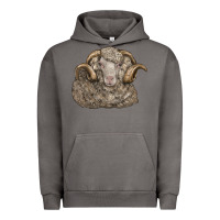 Pigment Tornado merino wool sheep head Urban Hoodie - LillyAllenDesigns